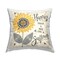 Happier Than Bee & Sunflower Decorative Printed Throw Pillow Design by Deb Strain, 18 x 7 x 18